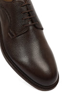 Derimod Black Male Brown Lace-Up Leather Classic Shoes | Derimod
