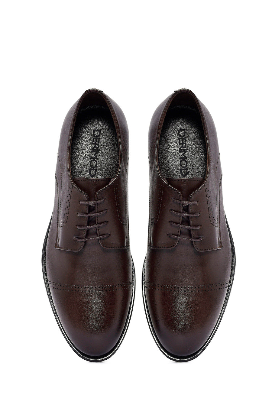Men's Brown Laced Leather Classic Shoes