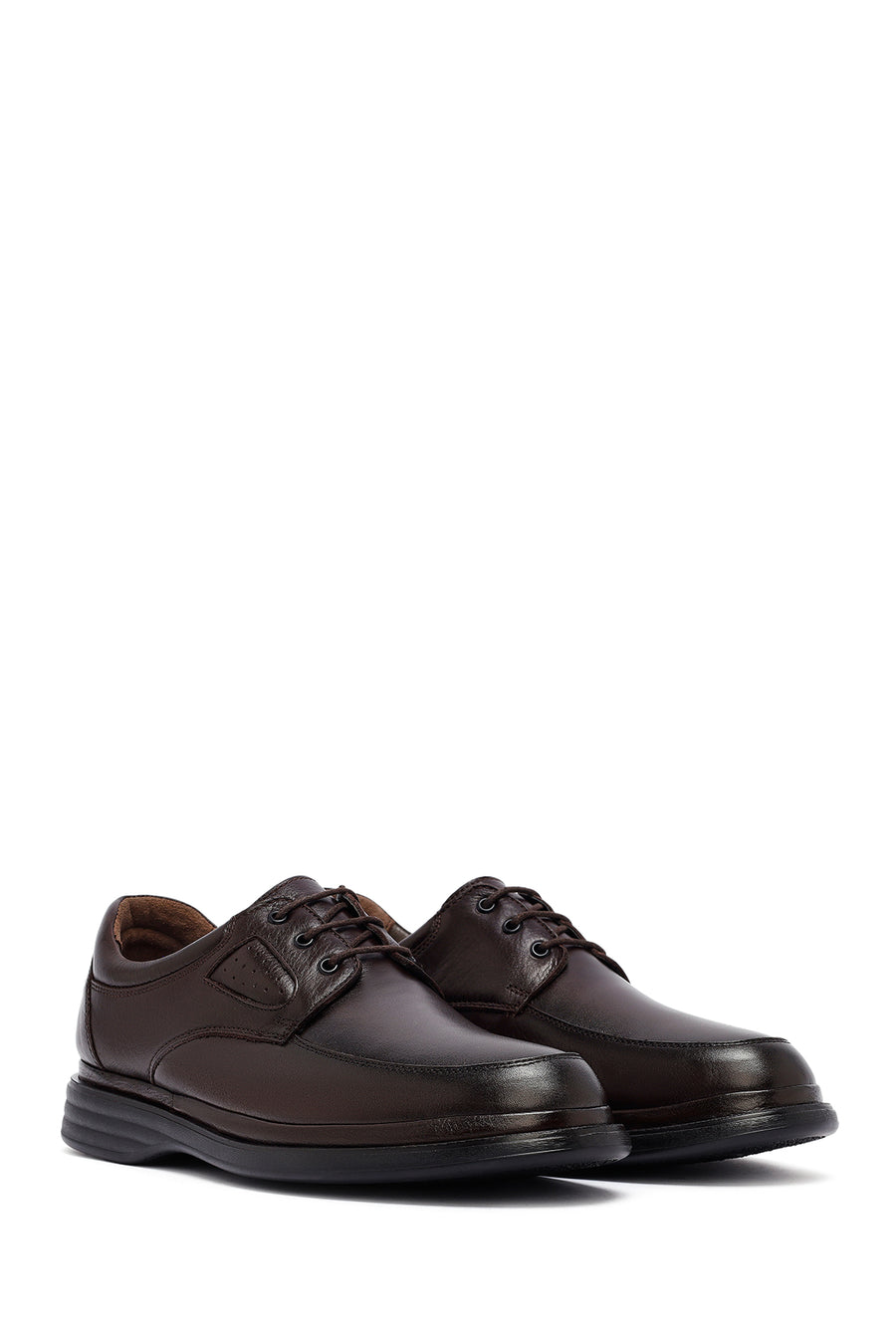Men's Brown Lace Up Leather Casual Shoes