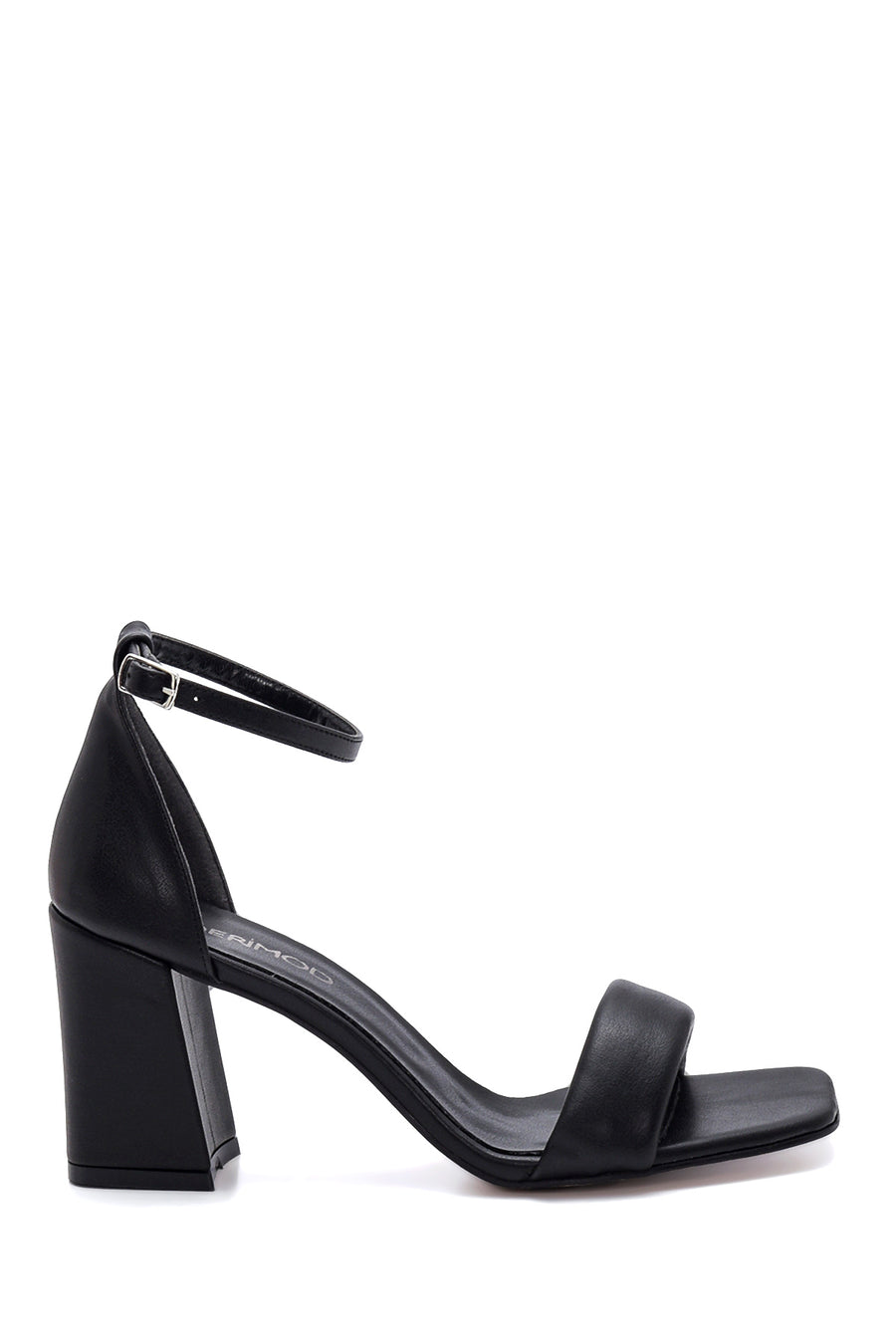 Women's Black Thick Heeled Sandals 22SFE391518 | Derimod