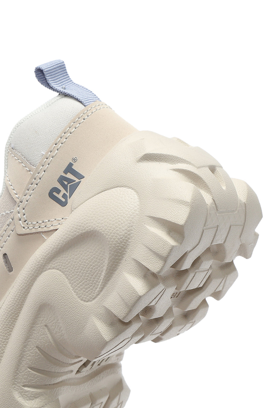 Caterpillar Women's Beige Intruder Essential Lace-Up Suede Leather Sneaker