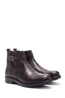 Men's Buckle Leather Boots | Derimod