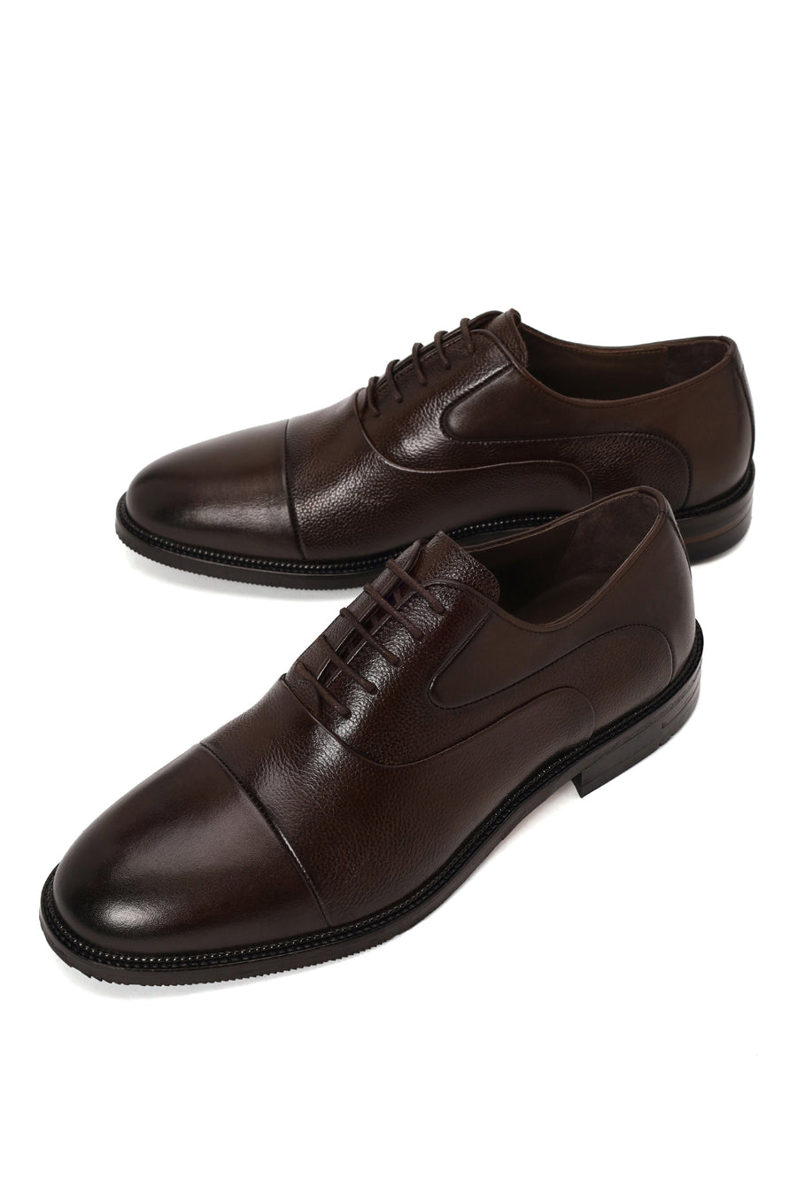 Male Brown Lace-up Leather Casual Shoes