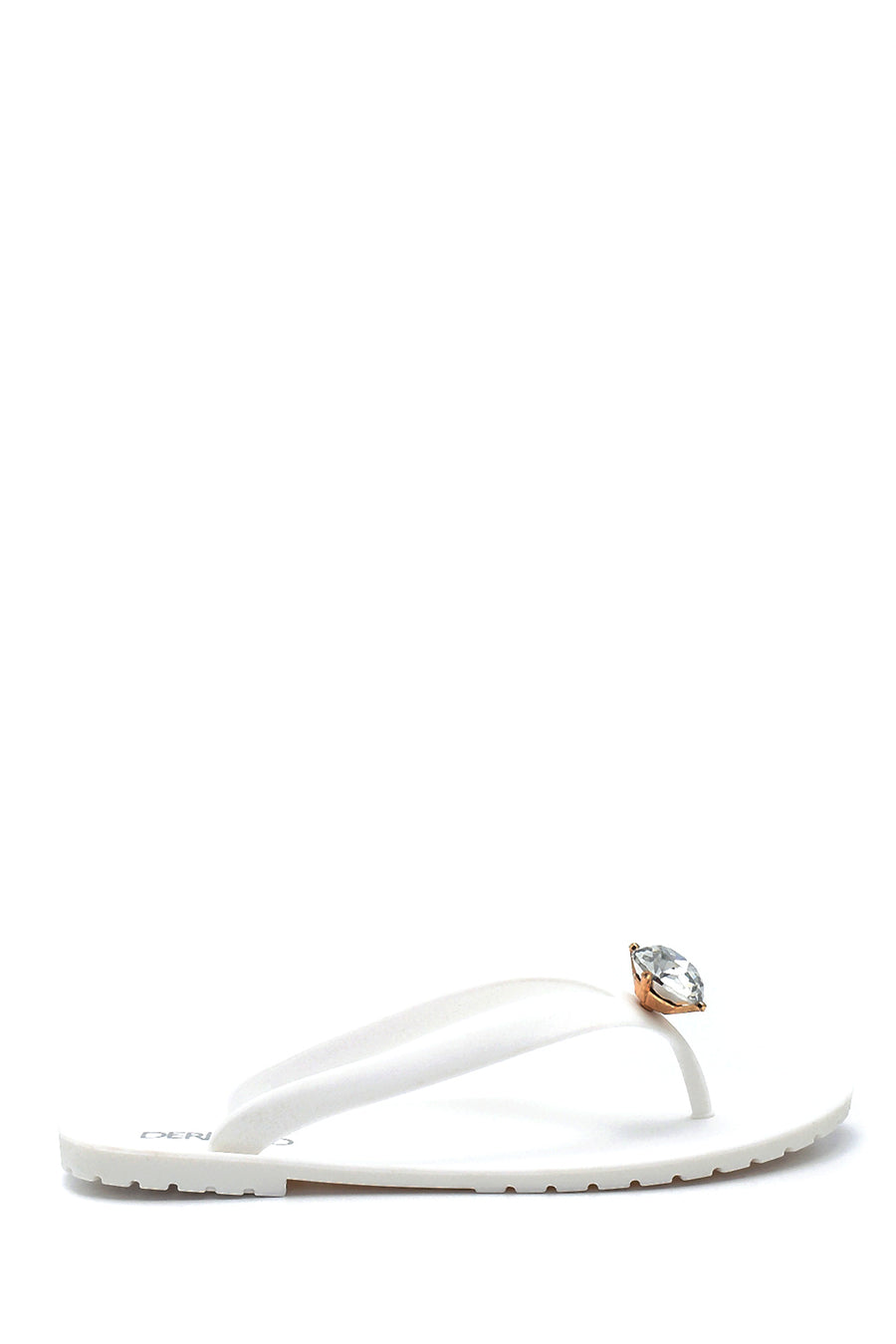 Women's Flip Flops with Stone Detail 21SFE4901PV | Derimod