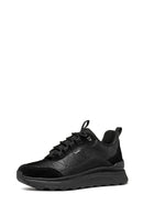 Geox Kadın Siyah Spherica Actif X2 Abx Bağcıklı Waterproof Sneaker | Derimod