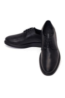 Male Black Lace-up Leather Casual Shoes | Derimod