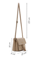 Women's Beige Long Strap Crossbody Bag | Derimod