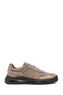 Male Mink Lace-Up Nubuck Leather Sneaker | Derimod