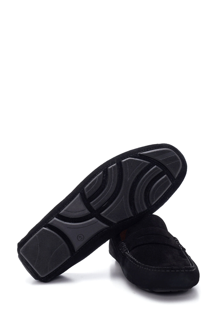 Erkek Siyah Süet Deri Loafer
