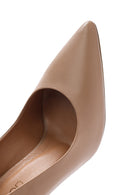 Women's White High Thin Heel Leather Stiletto | Derimod