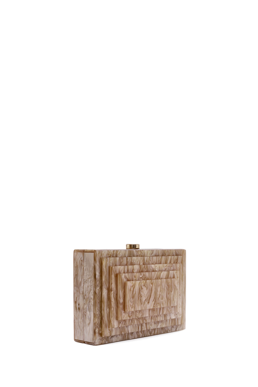 Women's Beige Long Strap Mini Clutch Bag