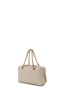 Woman Cream Printed Mini Crossbody Bag | Derimod