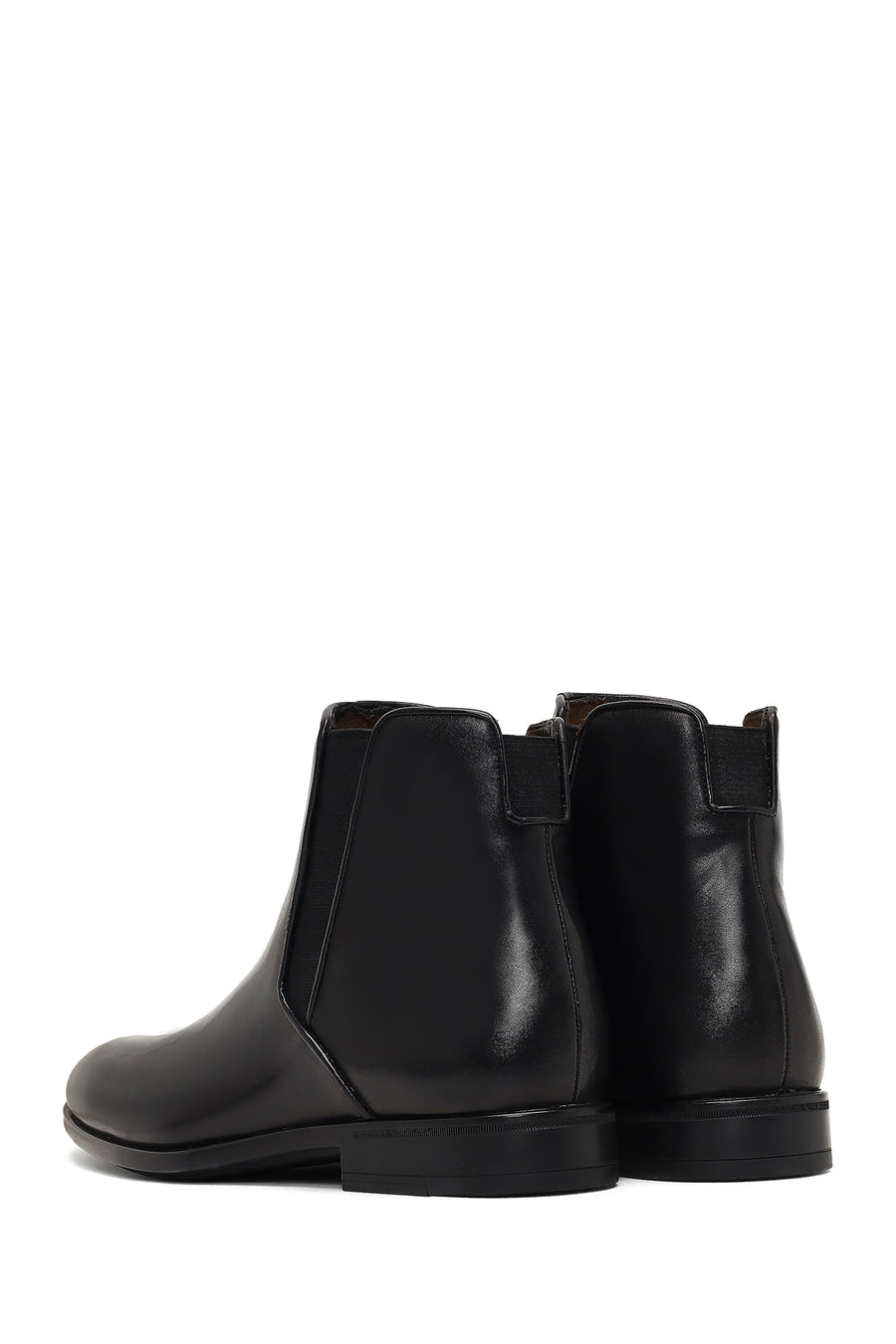 Male Black Leather Chelsea Boots