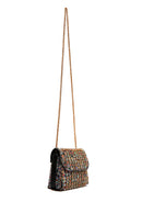Women's Multicolored Long Chain Strap Stone-Embellished Evening Shoulder Bag | Derimod
