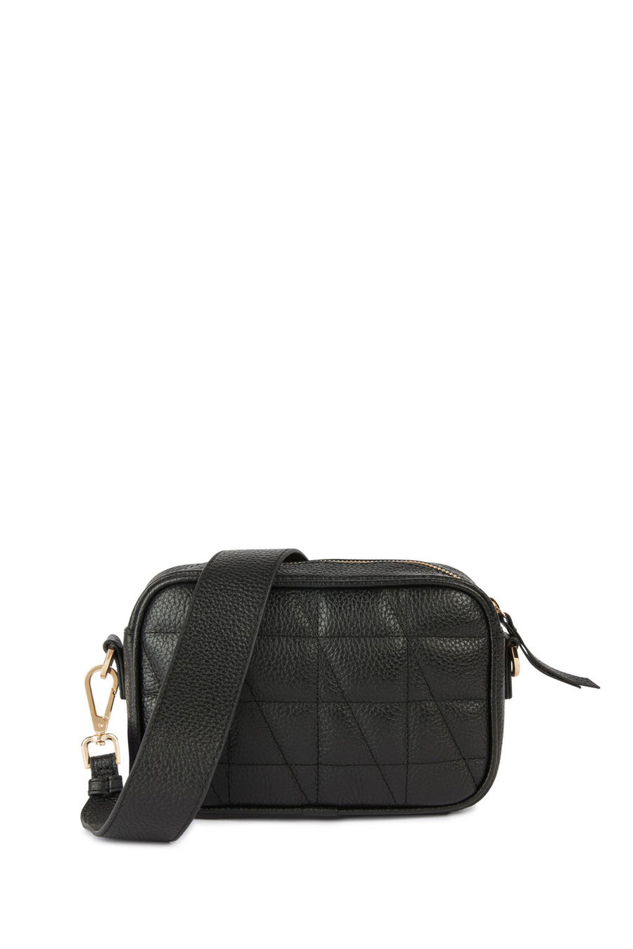 Geox Women's Black Narcisia Leather Shoulder Bag