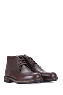 Lace-Up Men's Leather Boots | Derimod
