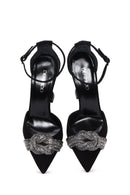 Women's Black Heeled Leather Shoes | Derimod