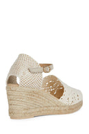 Geox Women's Mink Gelsa Ankle Strap Wedge Heel Espadrille | Derimod