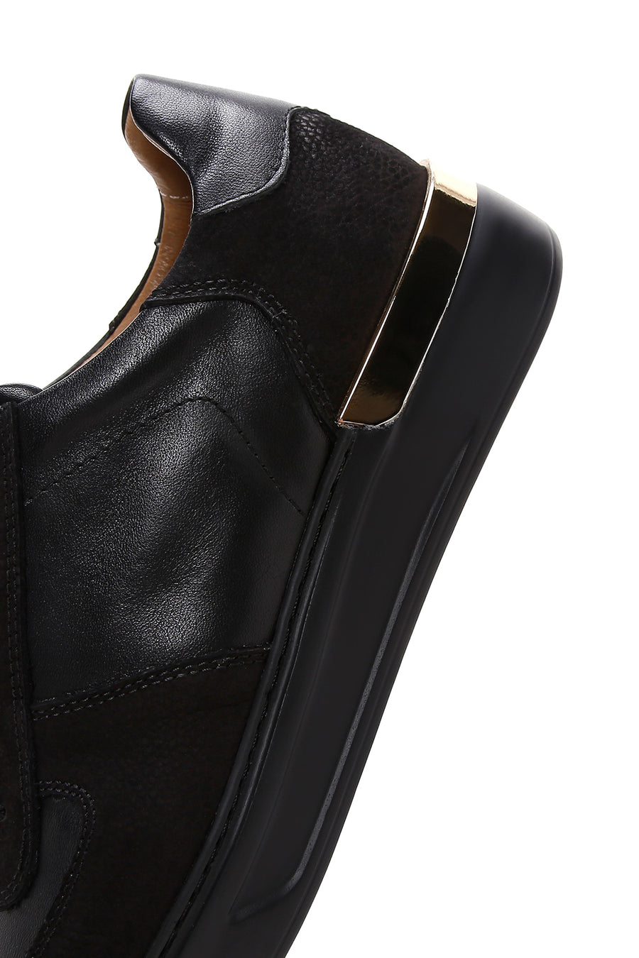 Erkek Siyah Deri Sneaker
