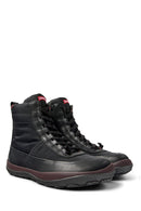 Camper Women's Black Peu Pista Gm Leather Detailed Boots | Derimod