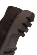 Male Brown Lace-Up Thick-Soled Suede Casual Shoes | Derimod