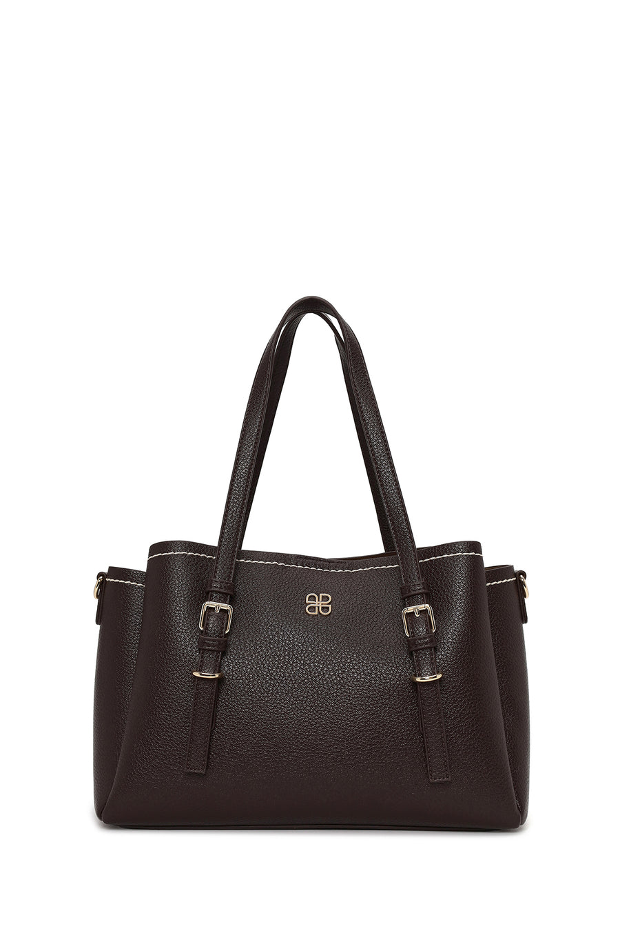 Woman Brown Long-Strap Shoulder Bag