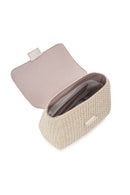 Woman Cream Long Strap Straw Underarm Bag | Derimod