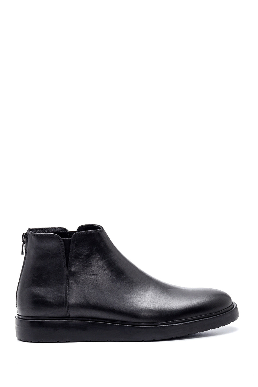 Men's Leather Casual Zipper Boots 21WFD630918 | Derimod