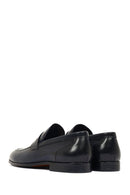 Derimod Black Male Navy Leather Classic Loafer | Derimod