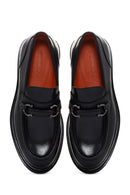 Erkek Siyah Deri Tokalı Casual Loafer | Derimod