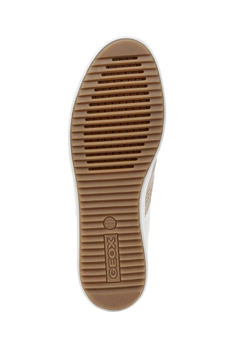 Geox Women's White Blomiee Lace-up Leather Sneaker