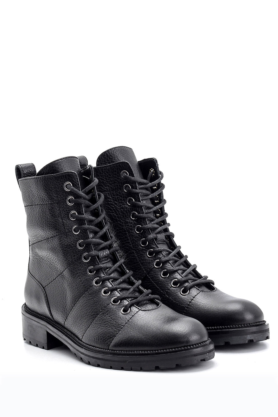 Women's Lace-Up Leather Boots