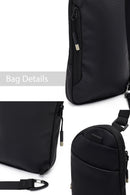 D-Pack Men's Black Mini Fabric Crossbody Bag | Derimod