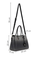 Woman Black Long Strap Printed Shoulder Bag | Derimod