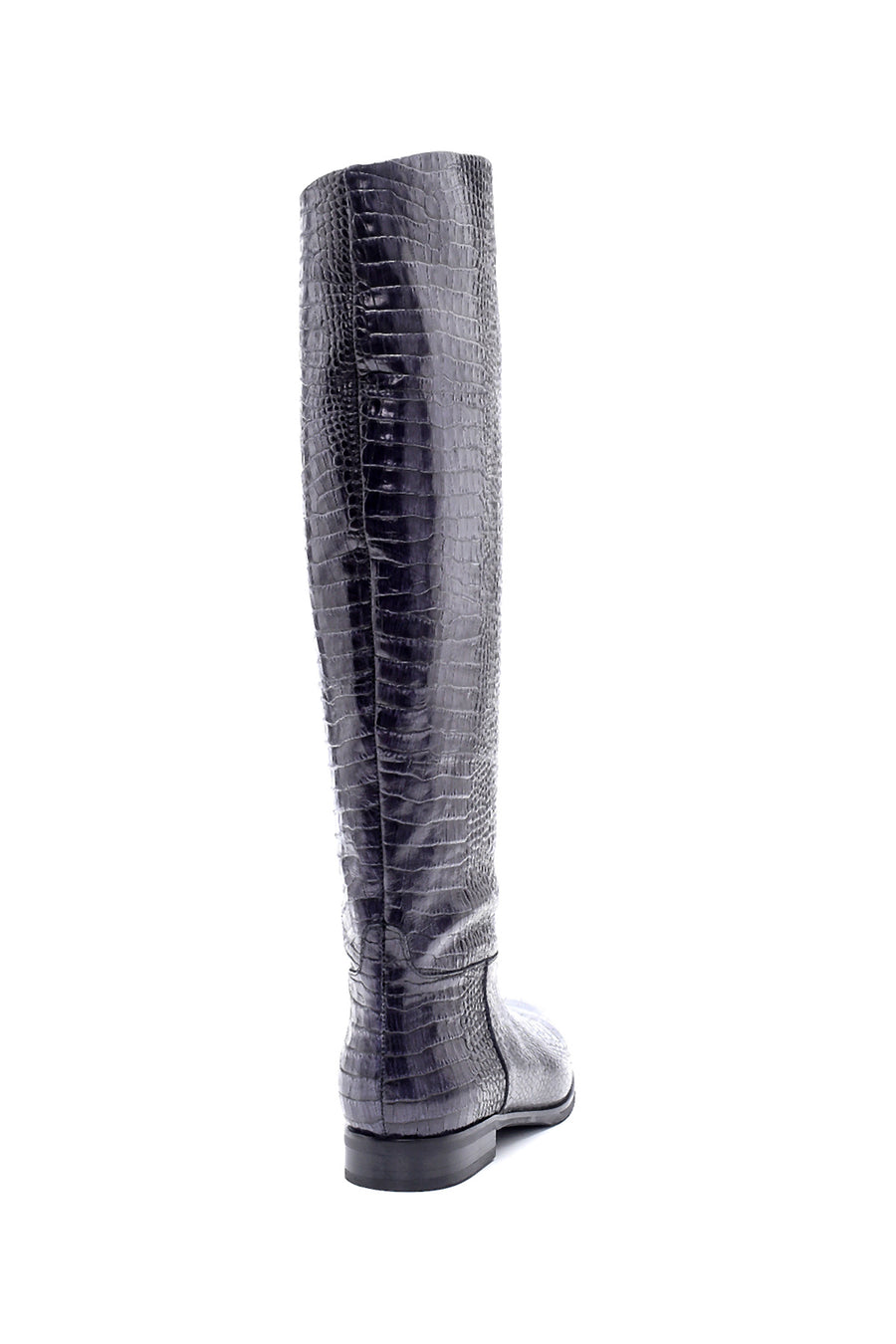 Women's Leather Crocodile Patterned Boots