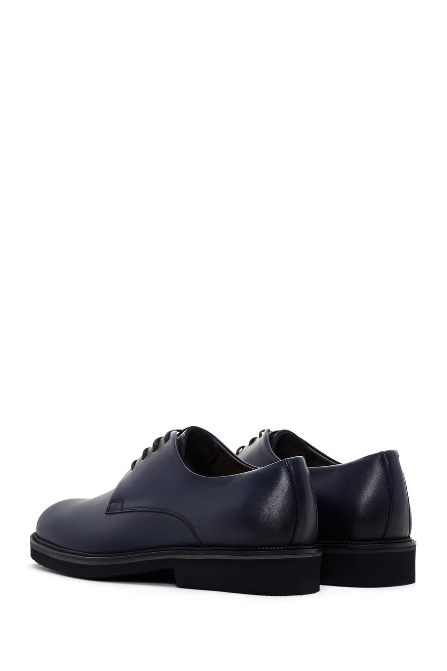 Men's Navy Blue Leather Casual Shoes