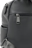 Women's Gray Long Strap Printed Backpack | Derimod
