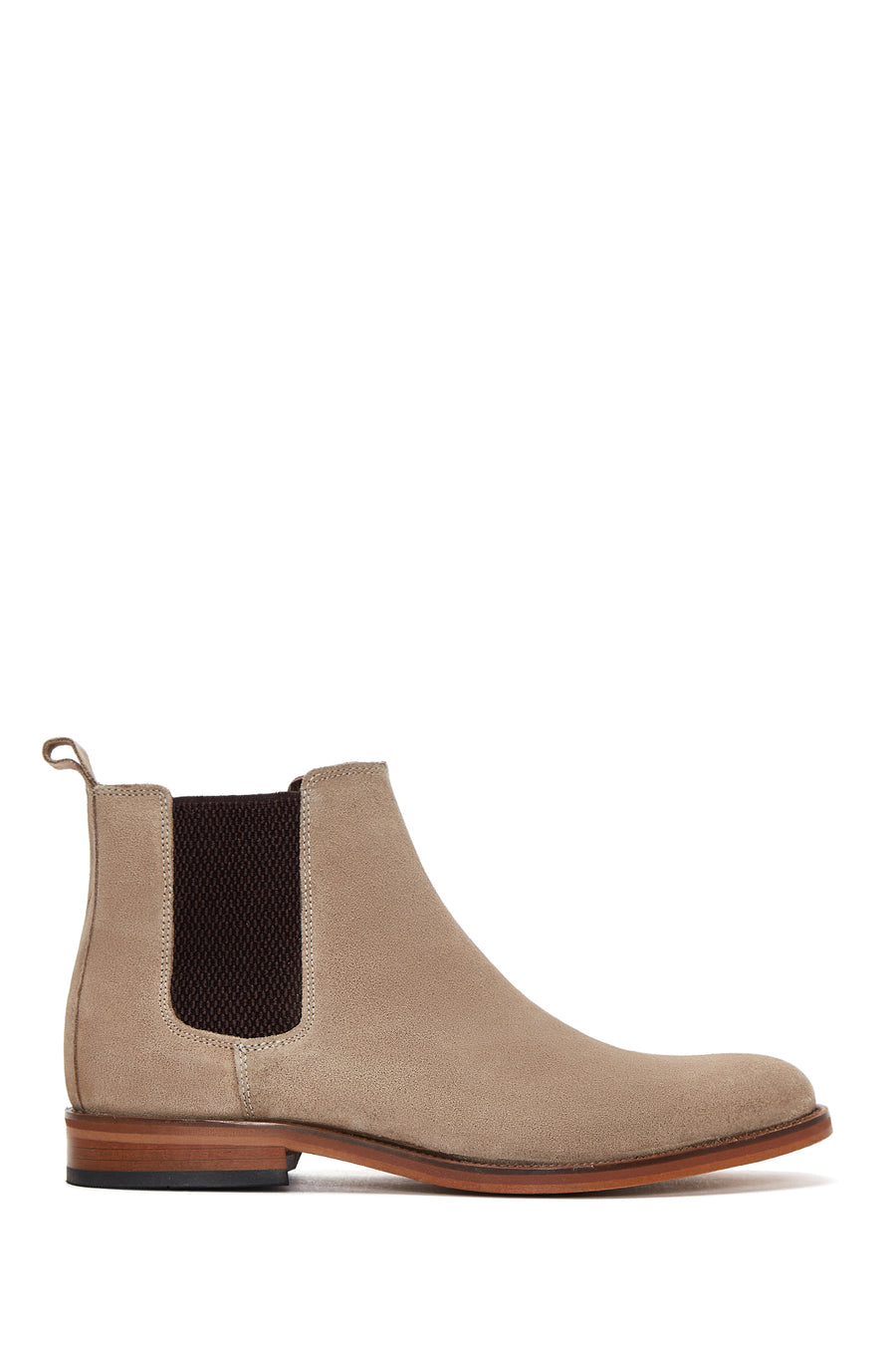 Men's Mink Suede Leather Chelsea Flat Boots 22WFD630110 | Derimod