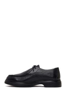 Male Black Lace-Up Thick-Soled Leather Casual Shoes | Derimod