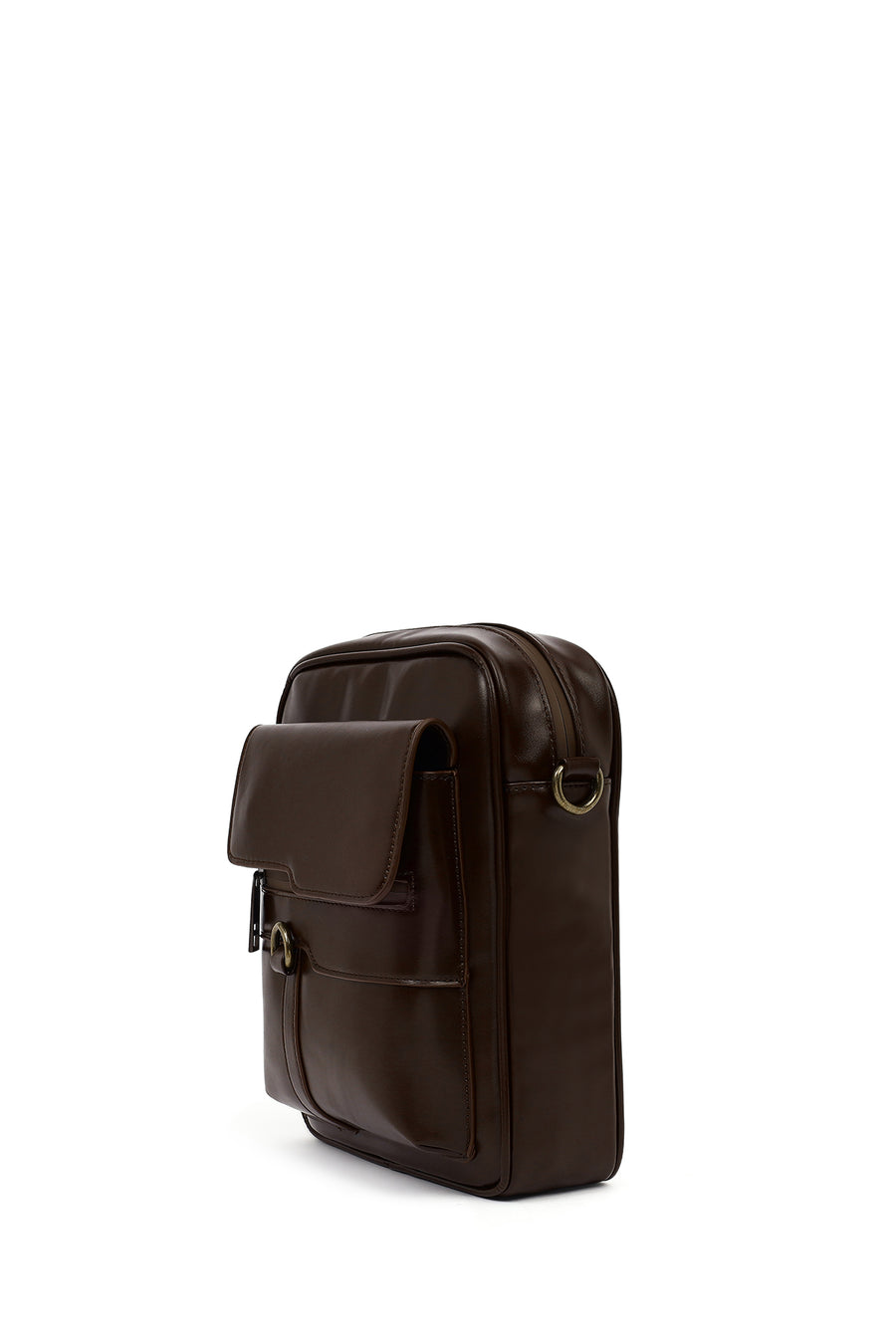 Men's Brown Messenger Bag