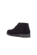 Geox Men's Navy Blue Claudio Suede Leather Classic Boots | Derimod