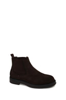 Male Brown Suede Chelsea Boots | Derimod