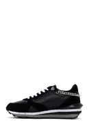 Alberto Guardiani Women's Black Wen Leather Thick Soled Sneaker | Derimod