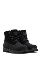 Caterpillar Women's Black Vermont Fur Nubuck Leather Boots | Derimod
