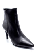 Women's Leather Thin Heeled Boots | Derimod