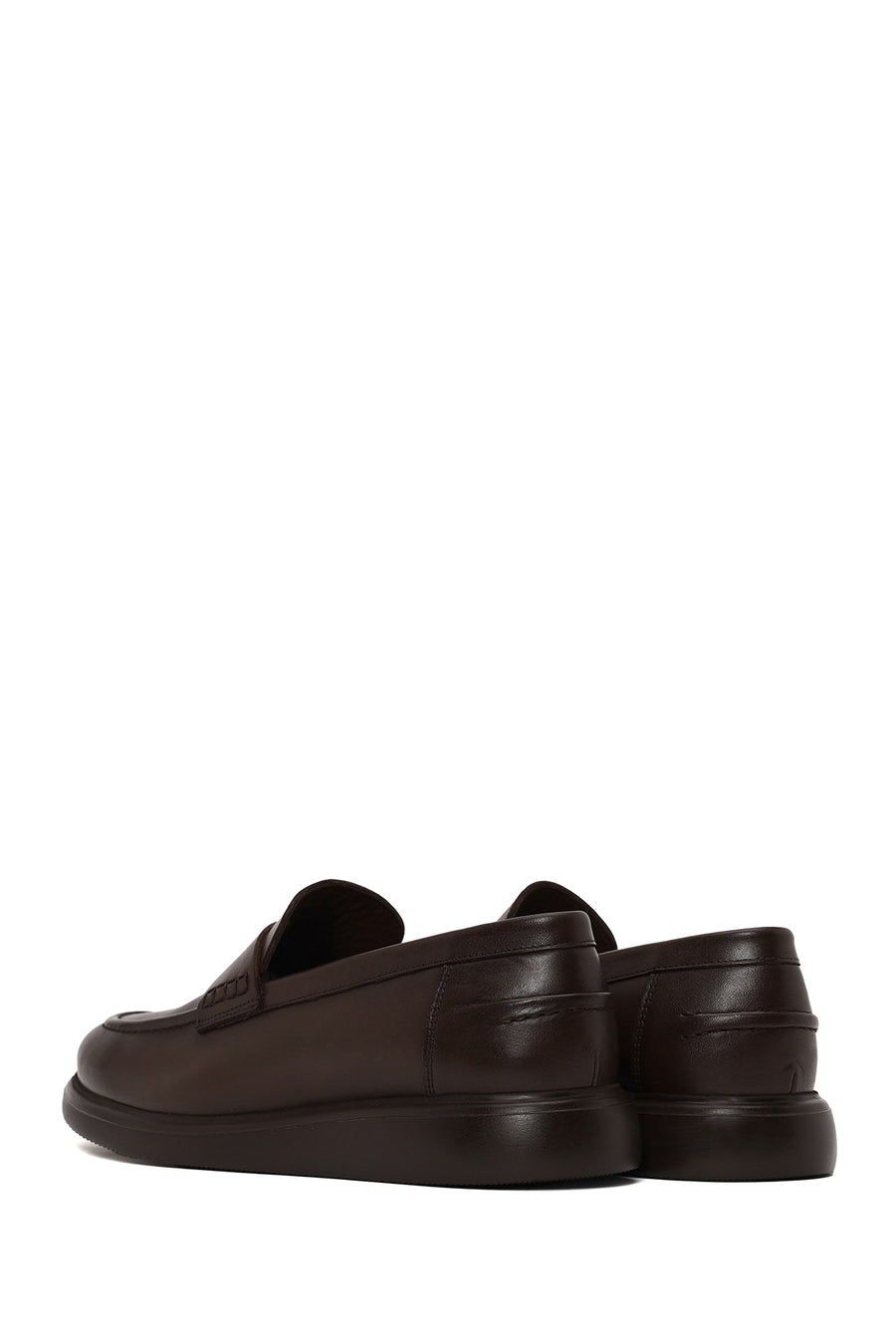 Erkek Kahverengi Deri Casual Loafer