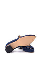 Women's Suede Metal Heel Detailed Shoes | Derimod