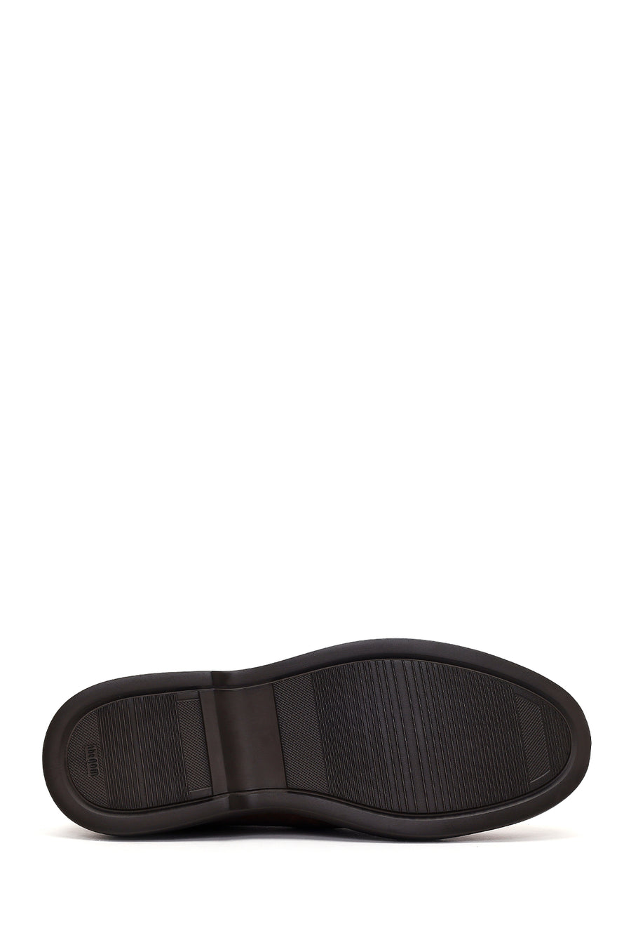 Male Brown Lace-Up Chunky-Soled Nubuck Leather Casual Shoes