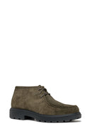 Geox Men's Khaki Spherica Ec7 Lace-Up Suede Leather Boots | Derimod