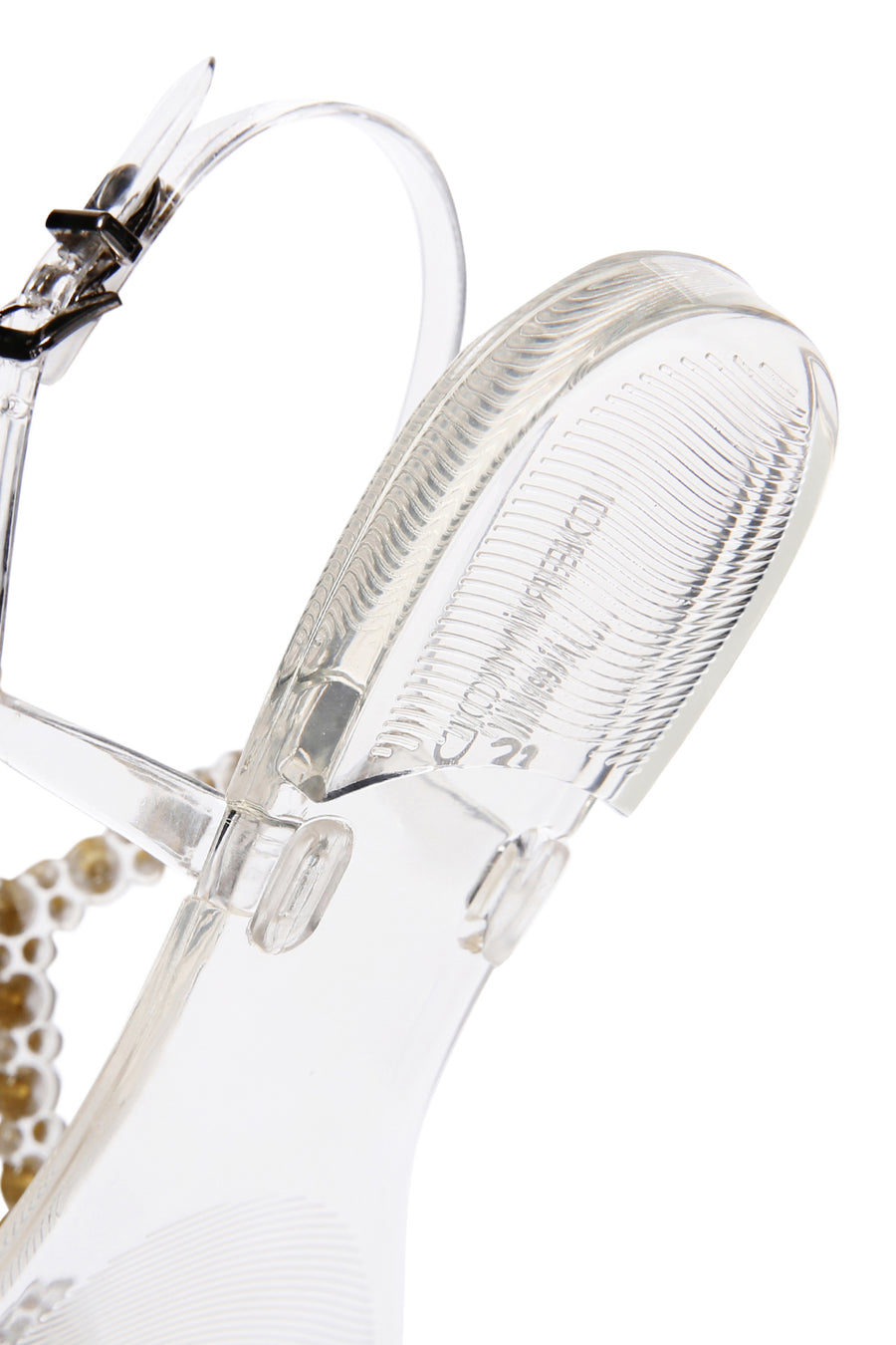 Women's Transparent Jelly Sandals with Stones